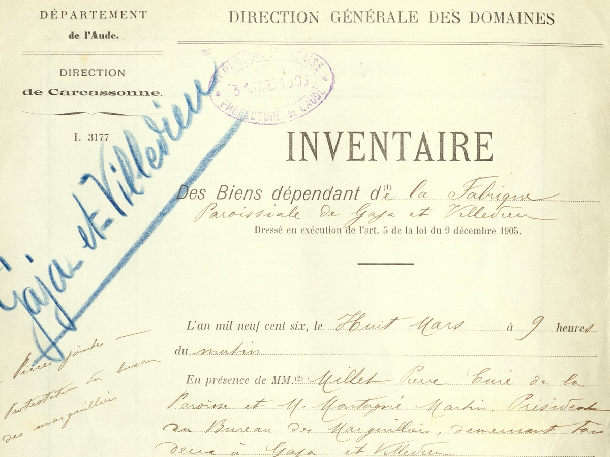 LES ARCHIVES CULTUELLES, DE L’ANCIEN RÉGIME À AUJOURD’HUI