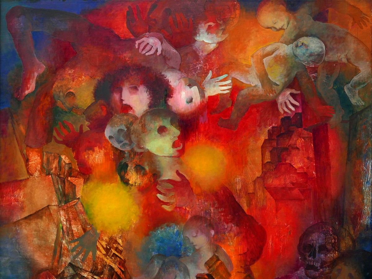 Voici le temps des assassins (huile sur toile, 200x205cm, vers 1982)