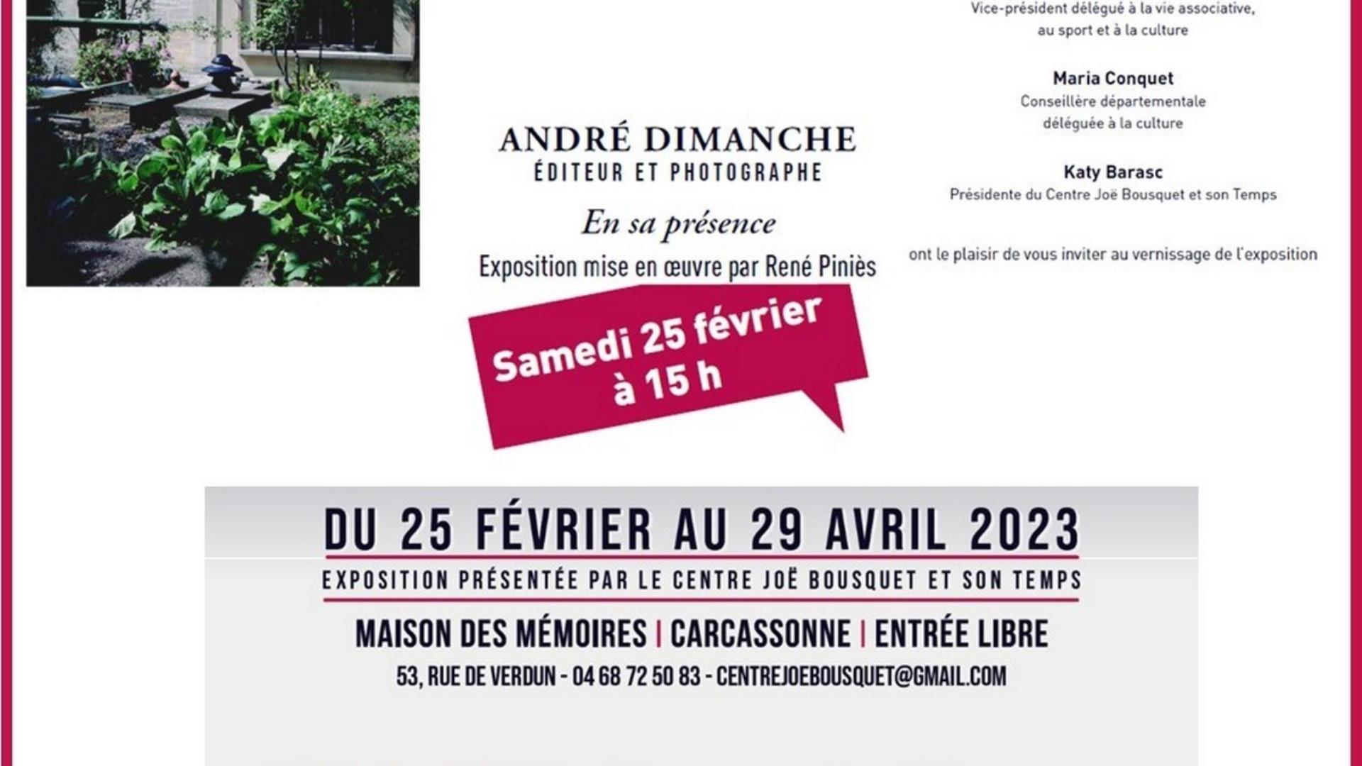 André DIMANCHE - Editeur et Photographe Maison des Mémoires