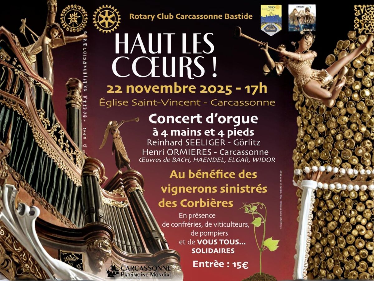 Concert d'orgue : Haut les coeurs !