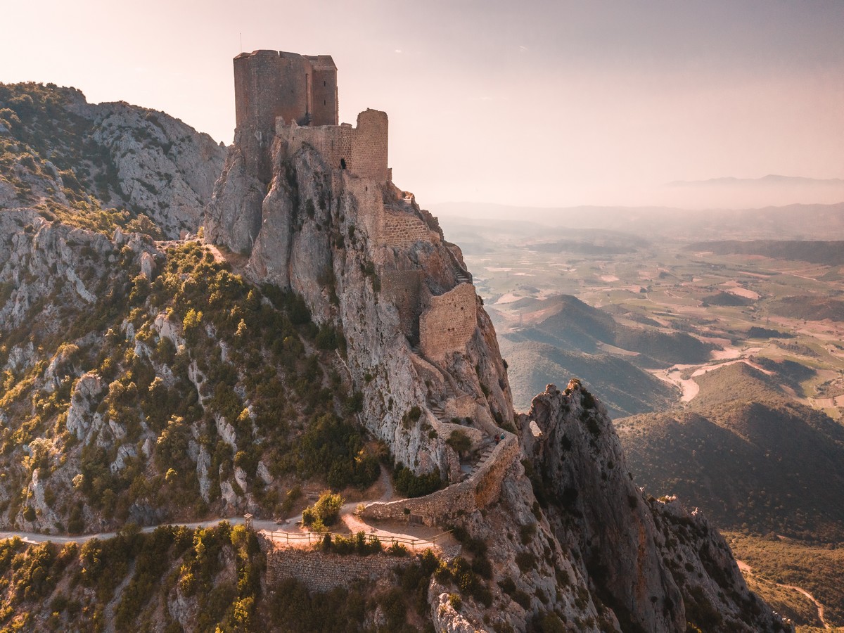 Cucugnan château se Quéribus crédits O.T