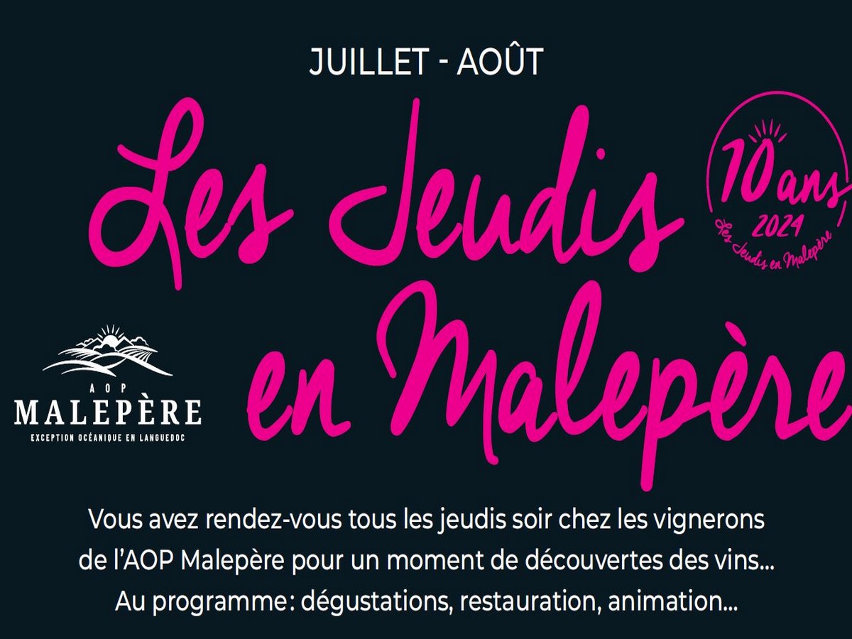 LES JEUDIS EN MALEPÈRE - CAVE ANNE DE JOYEUSE - SOIRÉE D'OUVERTURE (1/1)