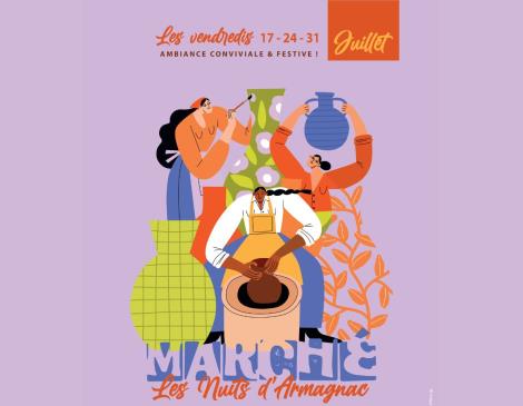 Marché nocturne rue armagnac - 1