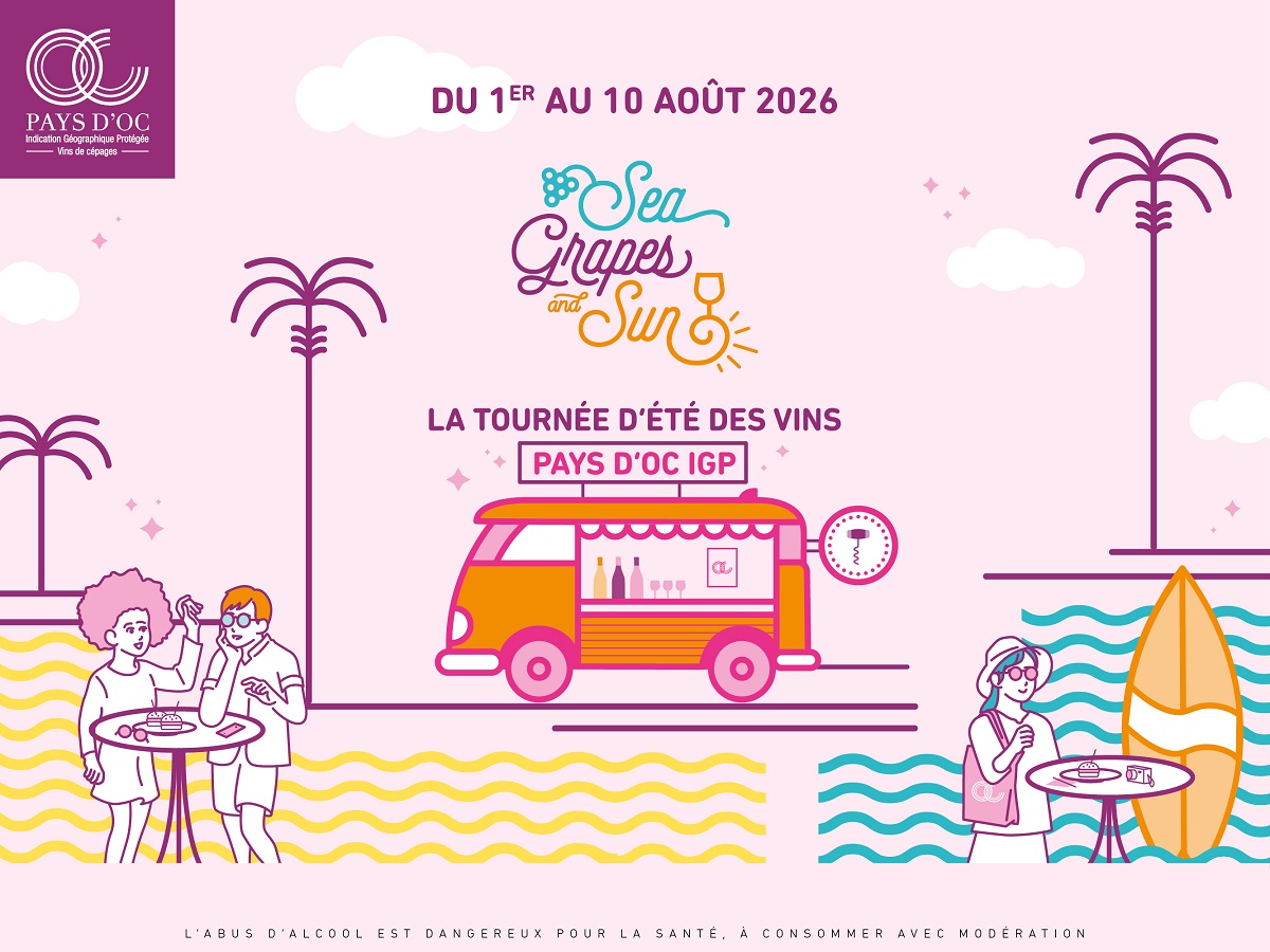 SEA, GRAPES & SUN 2026 - LA TOURNÉE D'ÉTÉ DES VINS PAYS D'OC IGP