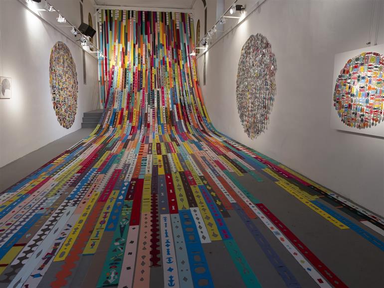 Sophia El Mokhta - Mur de tissus - 2016