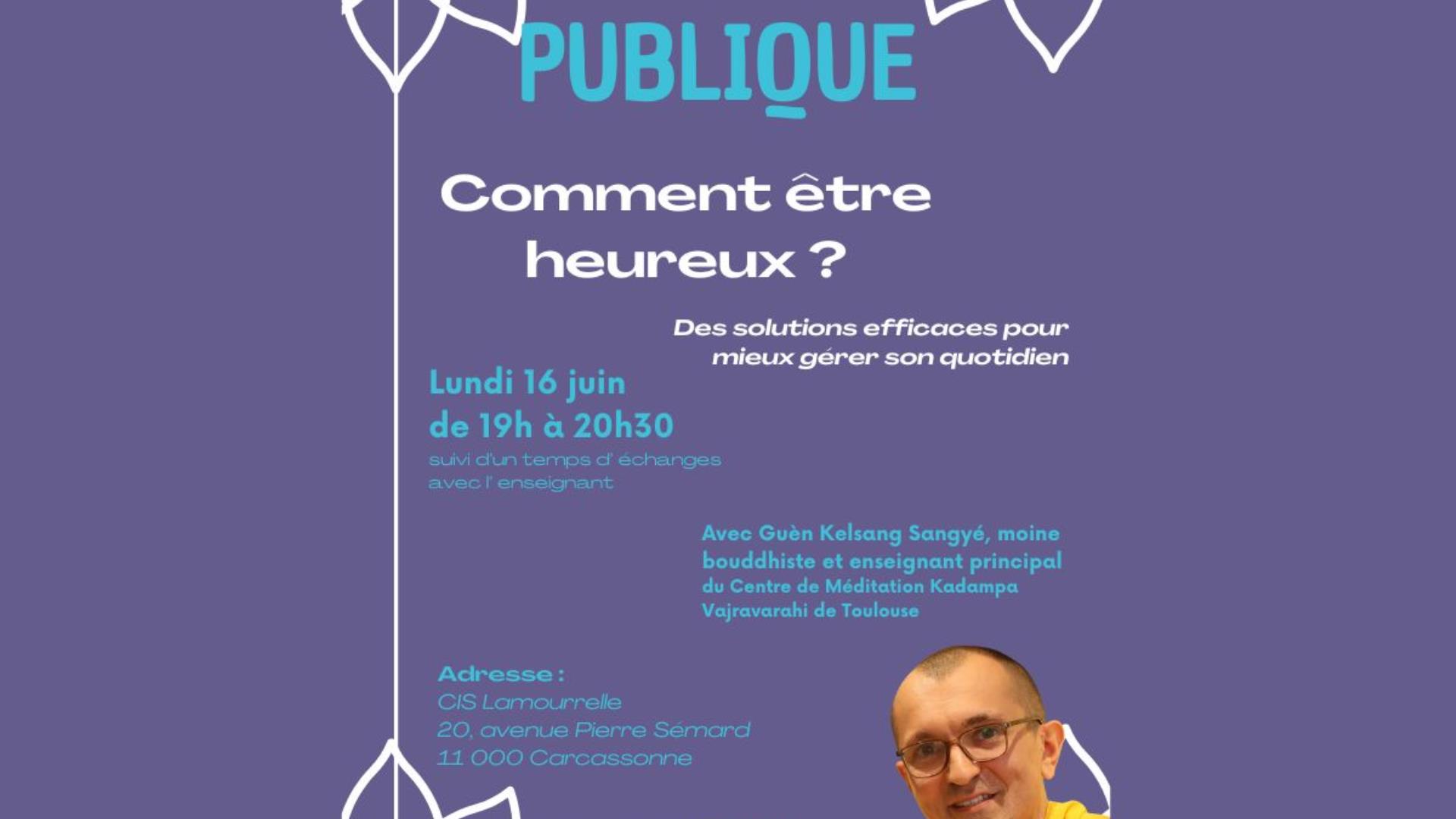 CMK Toulouse conférence comment etre heureux - 1